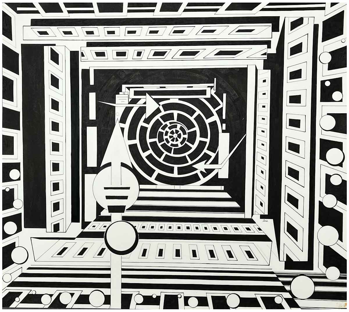 Spiral Song by Amy Ione  Image: Measures 22.5x30 inches. Unframed. 