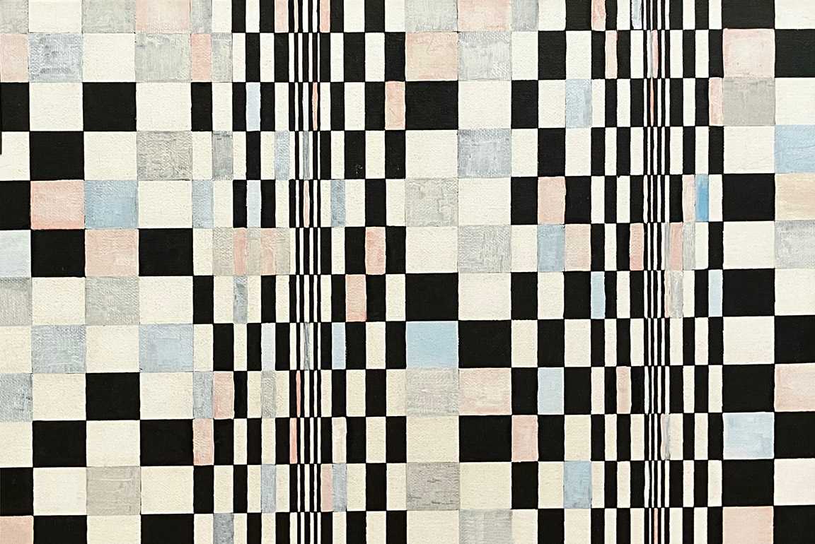 Homage to Bridget Riley #2 by Amy Ione 
