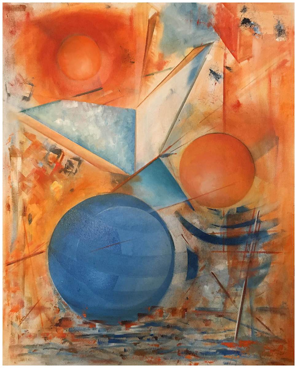 Notations by Amy Ione  Image: Measures 23x29x.75 inches.