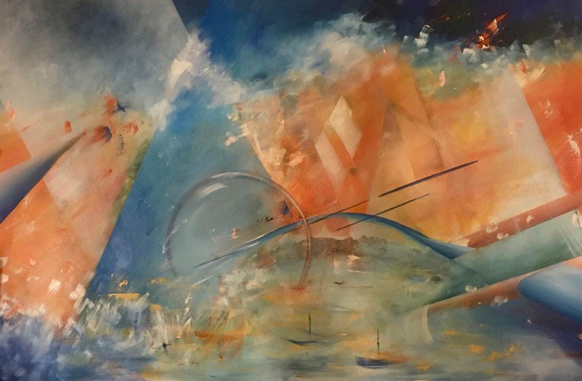 South Africa by Amy Ione  Image: South Africa. Oil on Canvas. 60"x40"x1.5"