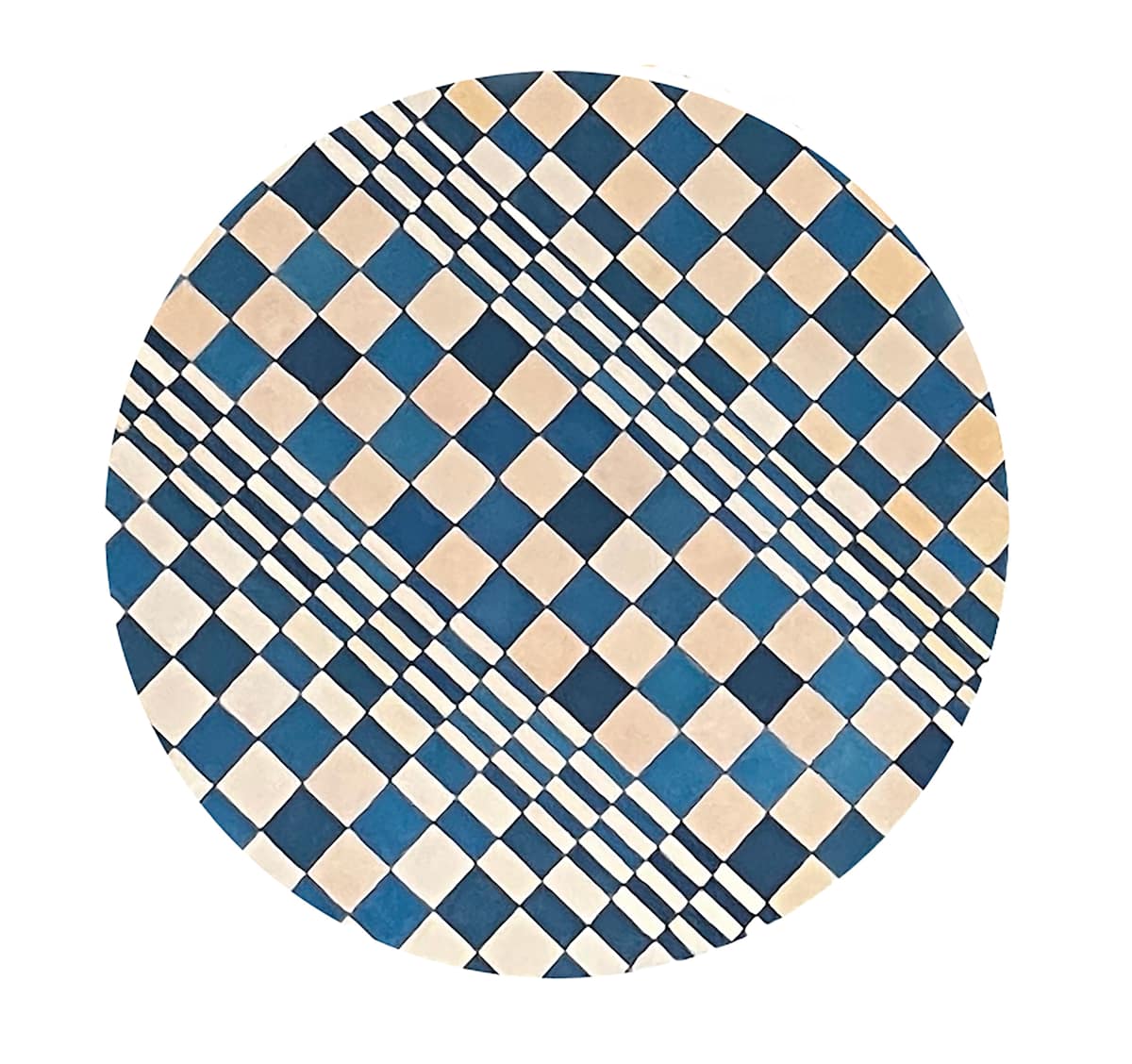 Gradations and Imperfections by Amy Ione  Image: 16 inch circular wood panel.