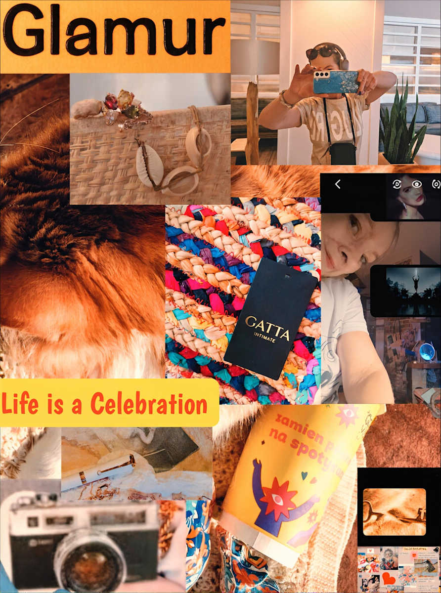 LIFE IS A CELEBRATION by Luca  Image: A vibrant visual ode to everyday magic, self-love, and colorful chaos. Glamour? Only on her terms.