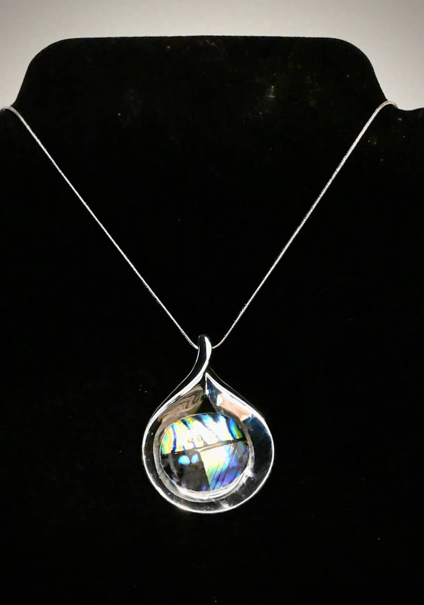 tear drop scarab necklace by Susan Mason, Image 1.
