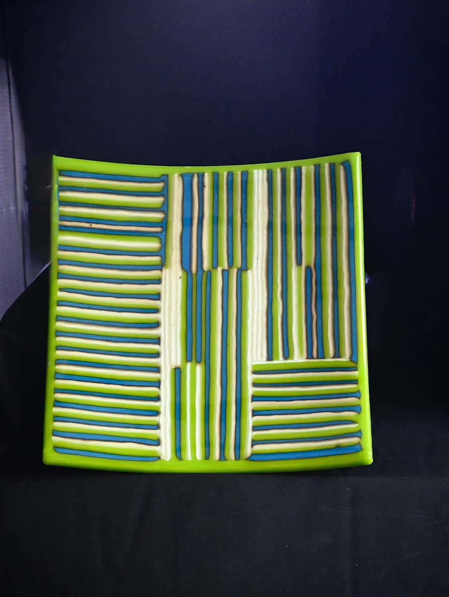 A case of stripes by Susan Mason  Image: A case of stripes, shallow bowl