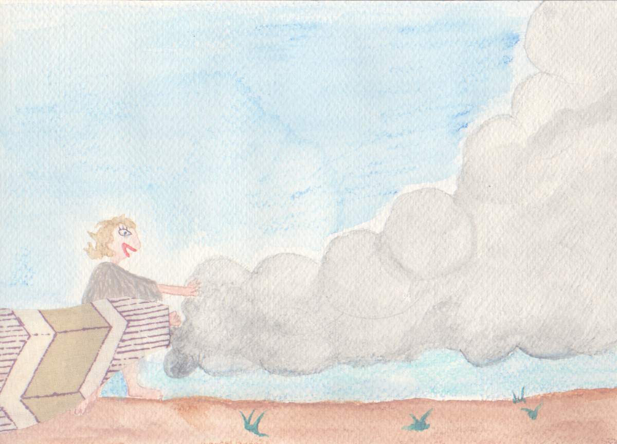 Man with Fog by Charlene Huston 