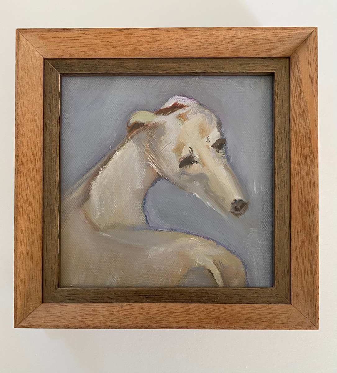 Coco by Karin Moustakas  Image: A portrait study of a deceased Greyhound…..she was as graceful as madam Coco Chanel.