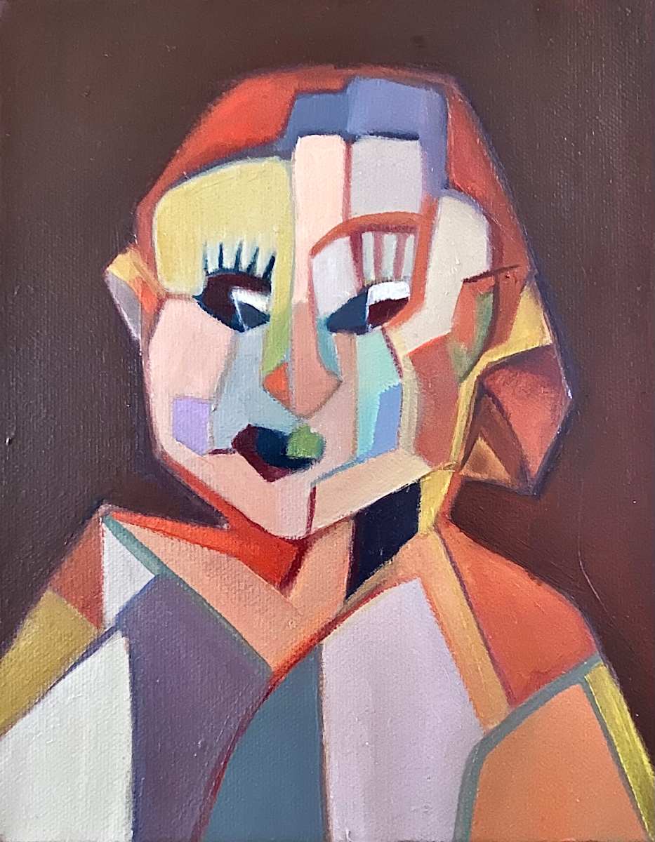 Topsie by Karin Moustakas  Image: Abstract Figurative portrait of Topsie