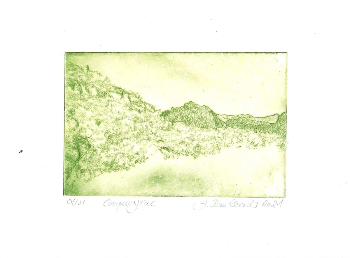 Conqueyrac Monoprints #3 by Julia Kaulbach, Image 1.