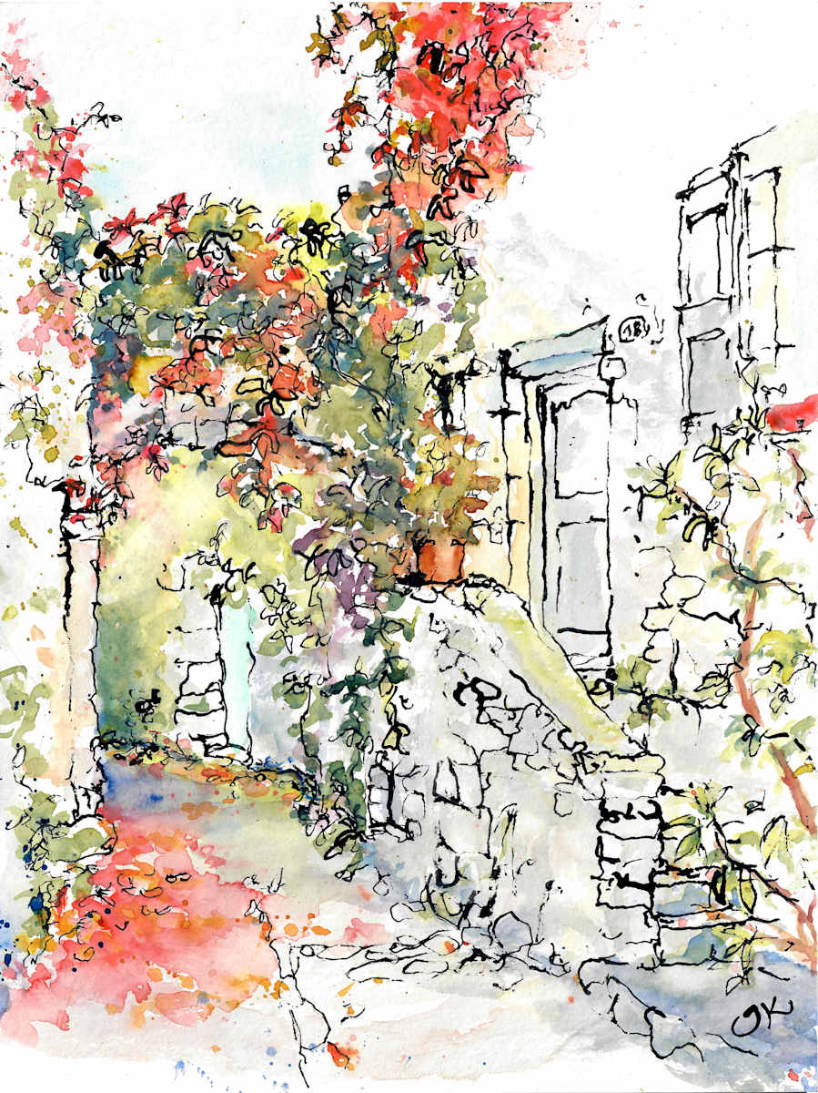 Feuilles rouges d'automne by Julia Kaulbach 
