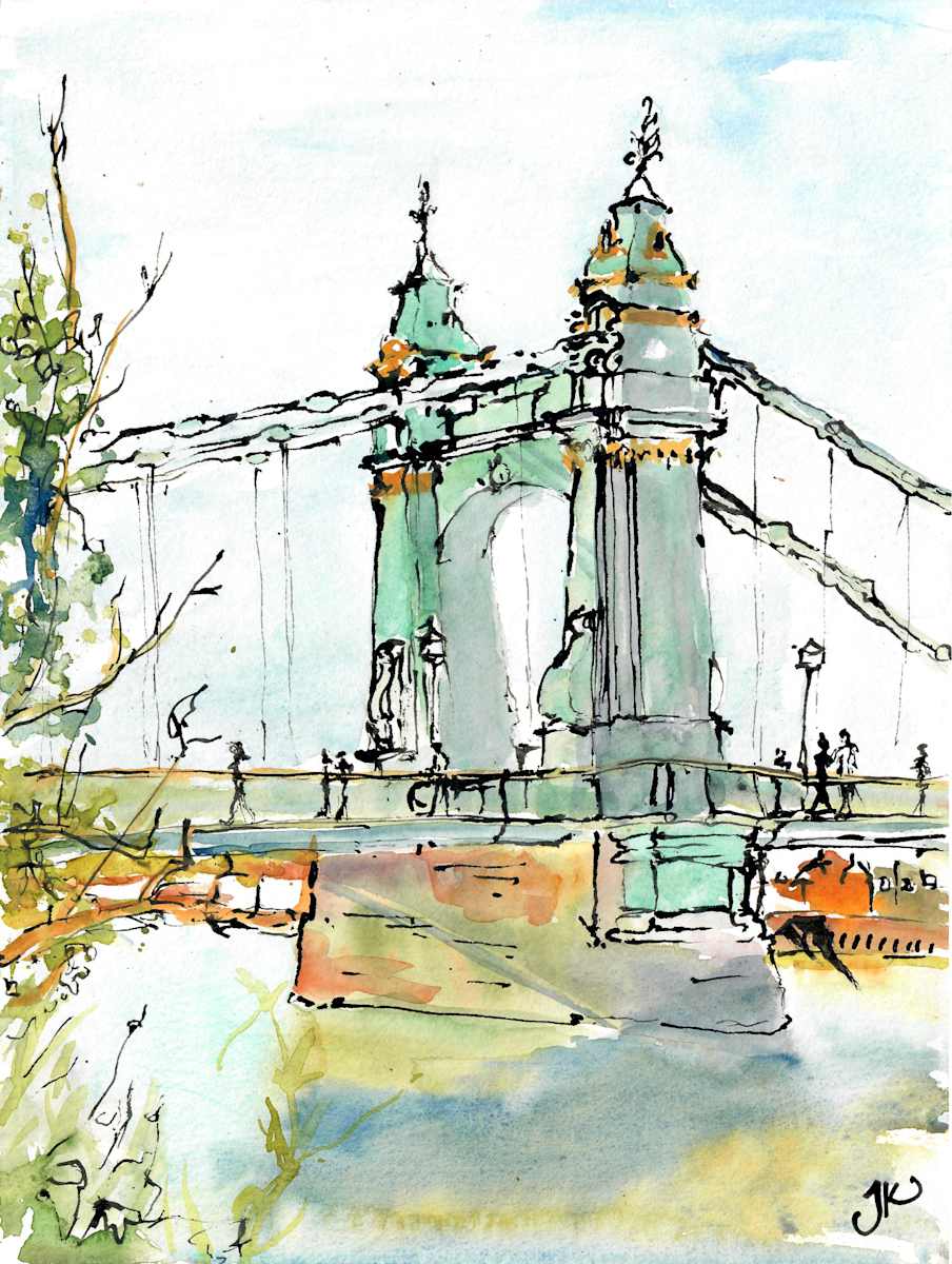 London Hammersmith bridge by Julia Kaulbach 