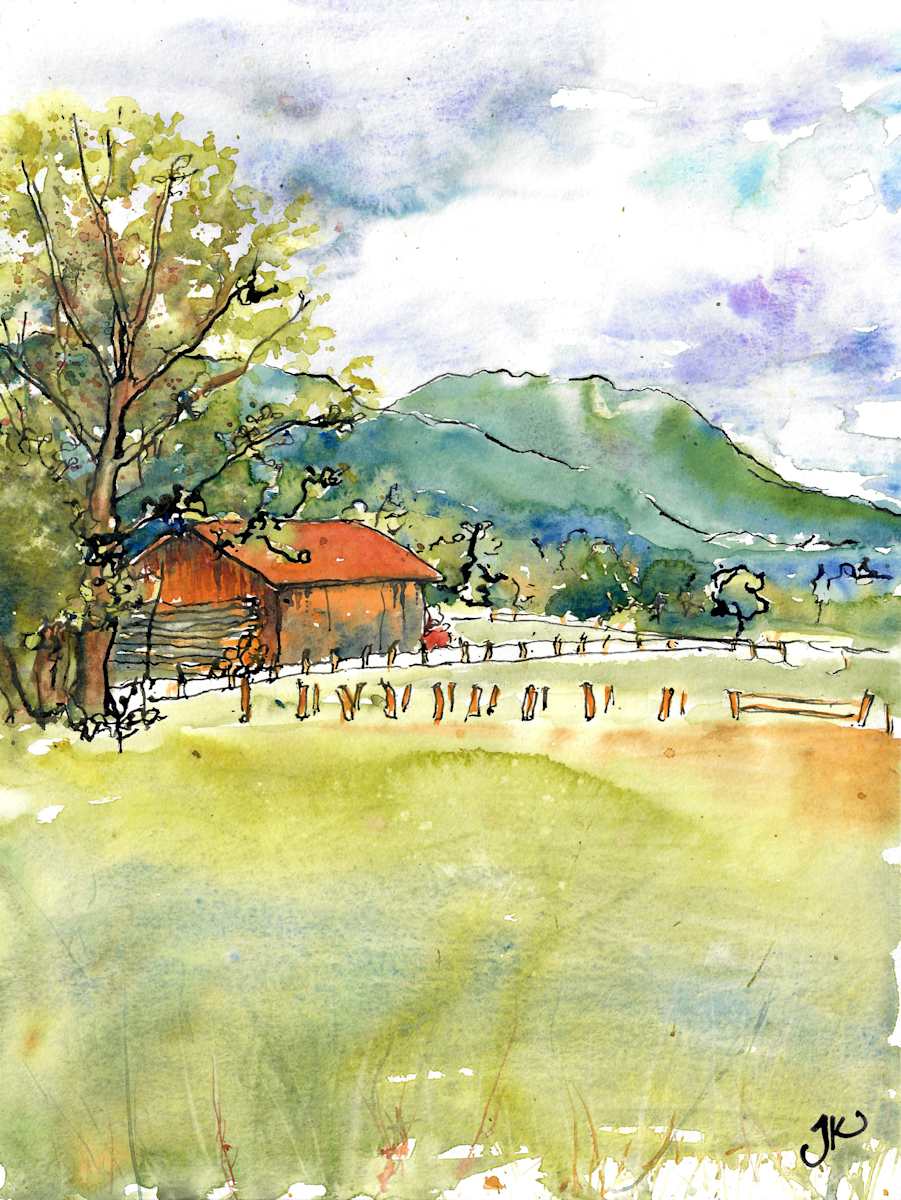 ohlstadt kirche by Julia Kaulbach 