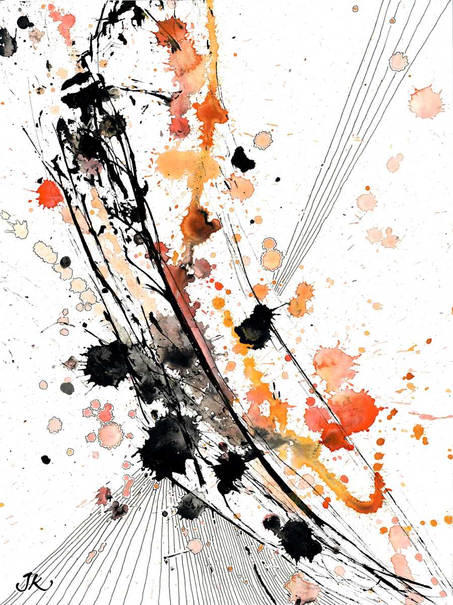 Abstract 06 -Paticle collision by Julia Kaulbach  Image: The Hadron collider collision
