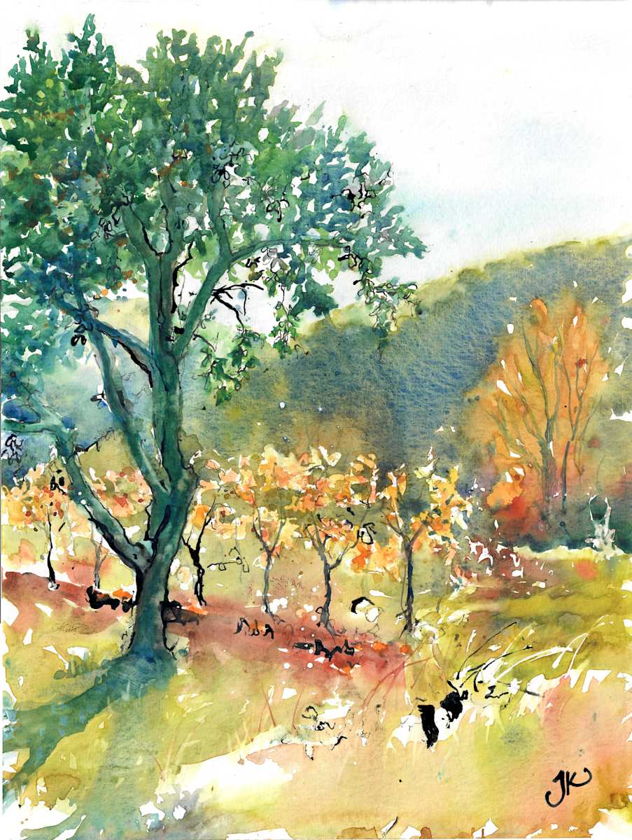 Weg hinter Bagard by Julia Kaulbach 