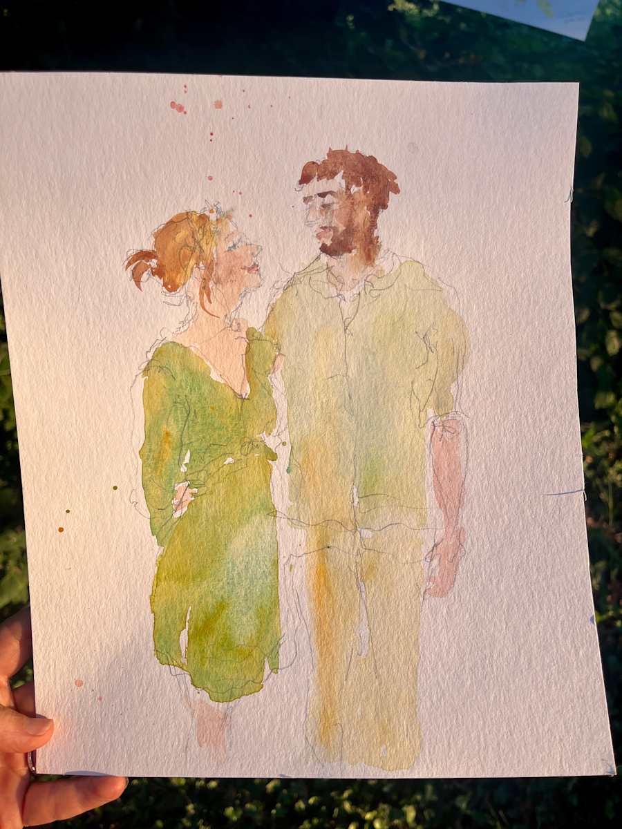 Livedrawing at a Wedding, Marriage by Julia Kaulbach 