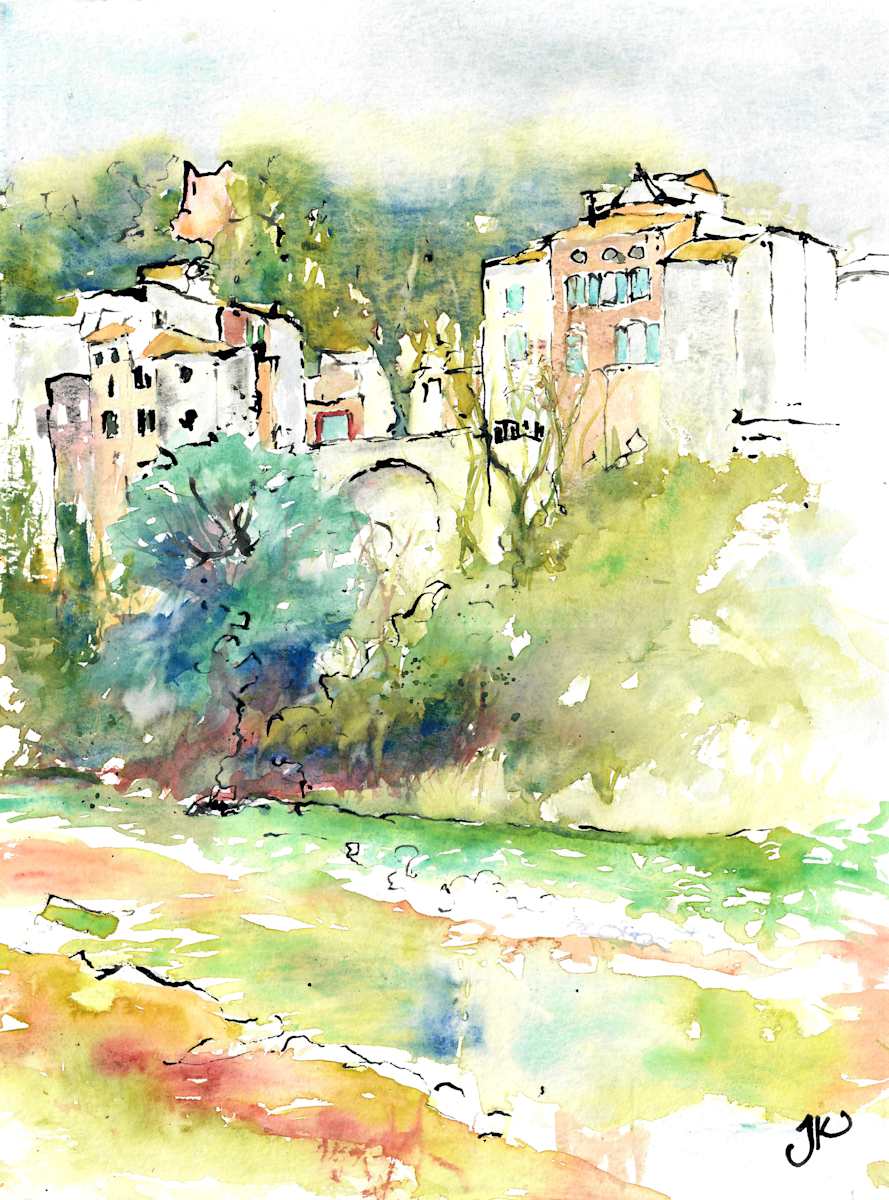 Vue de Sauve by Julia Kaulbach, Image 1.