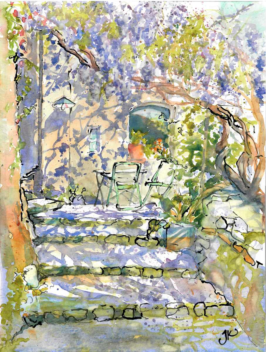 The Glycine at Rue du Tarrail Haute by Julia Kaulbach, Image 1.