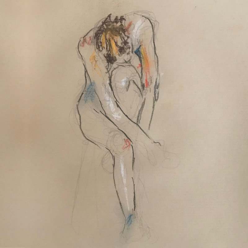 Nina, erstes Pastel by Julia Kaulbach 