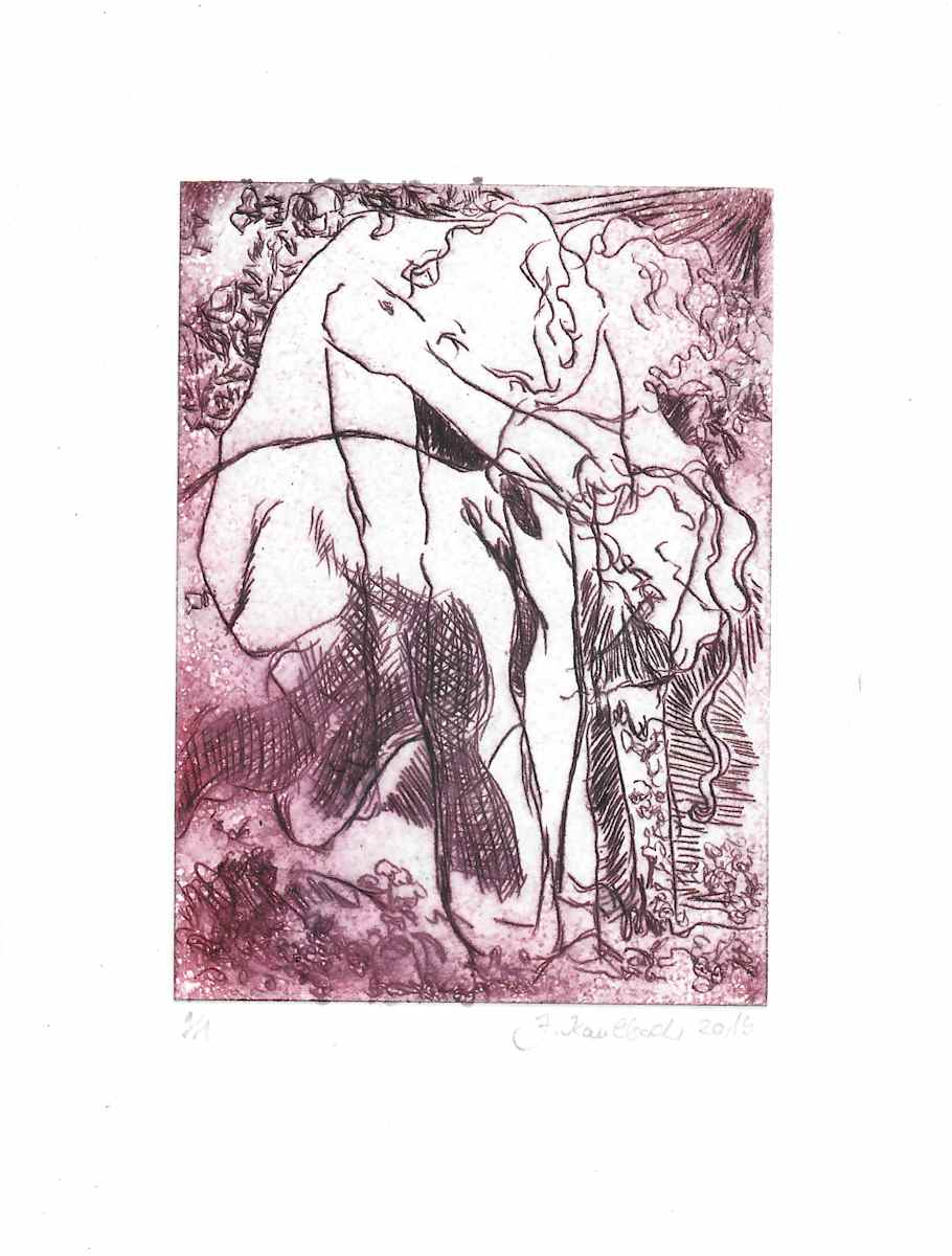 Model monoprints 1/25 by Julia Kaulbach