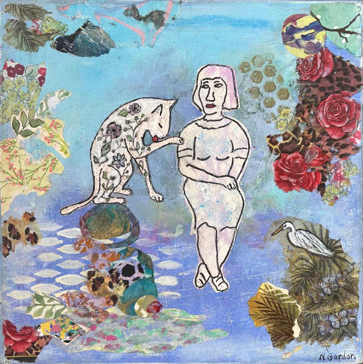 Cat Lick by nancy gordon 