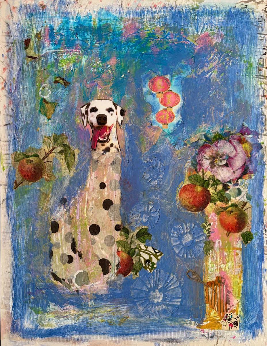 Dalmatian Vase by nancy gordon 