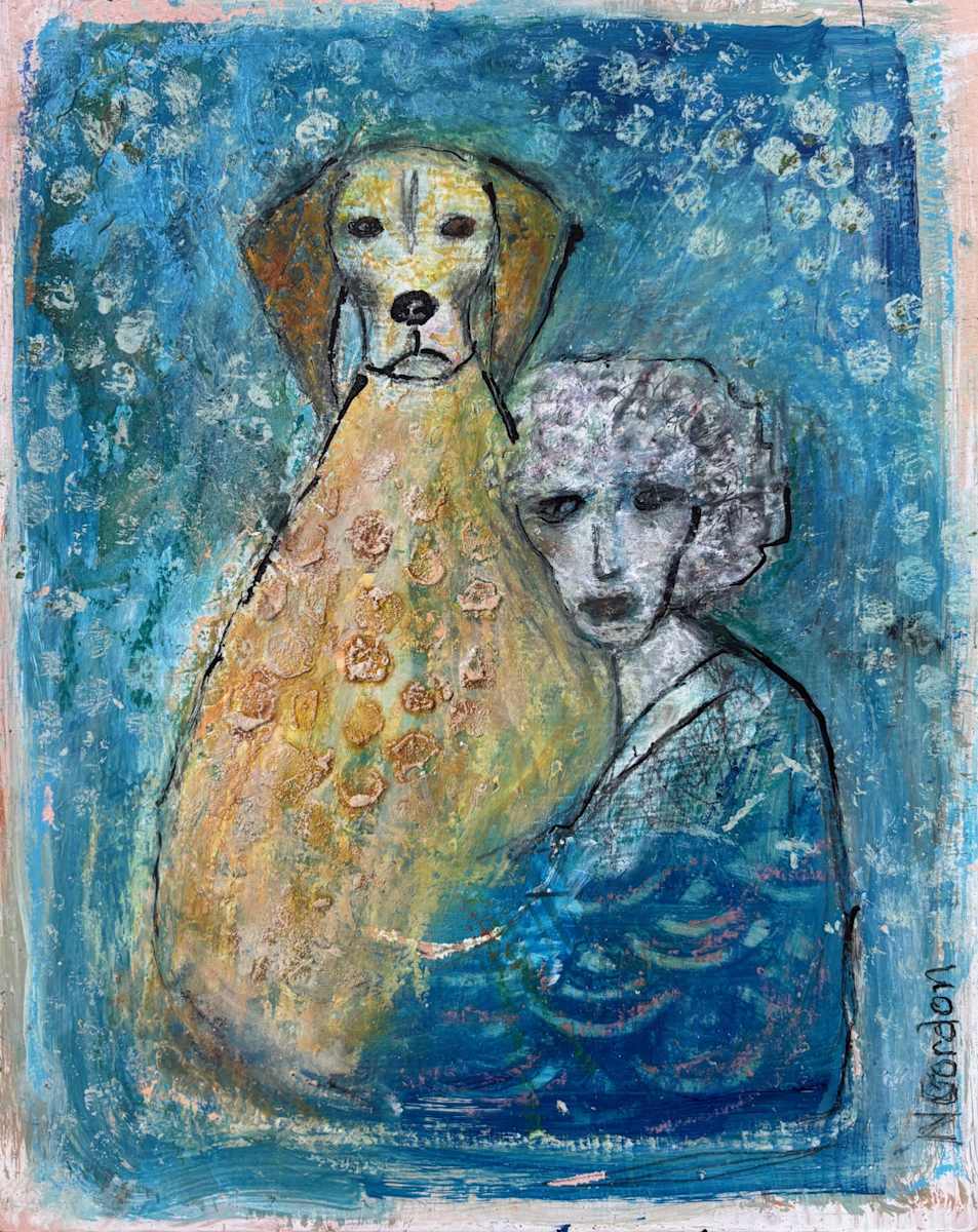 Serene Dog by nancy gordon 