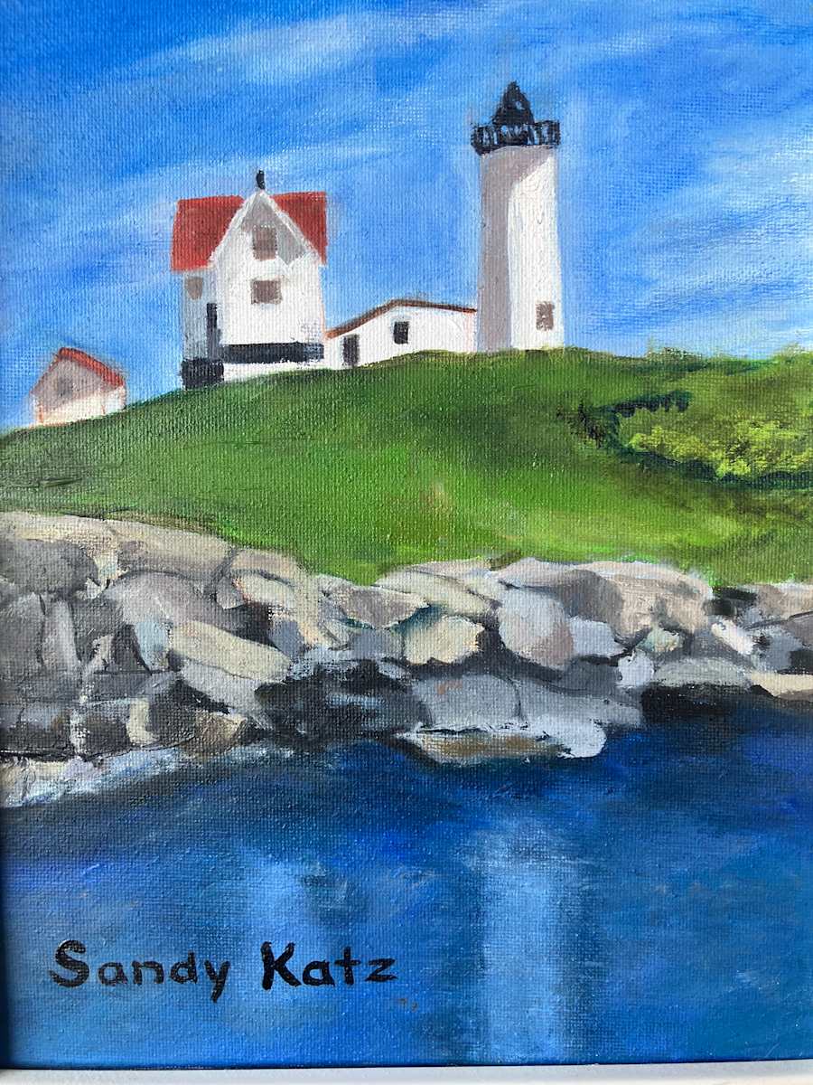 Nubbles Lighthouse by Sandy Katz 