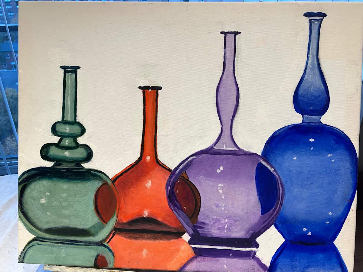 Colored Bottles 2 by Sandy Katz, Image 1.