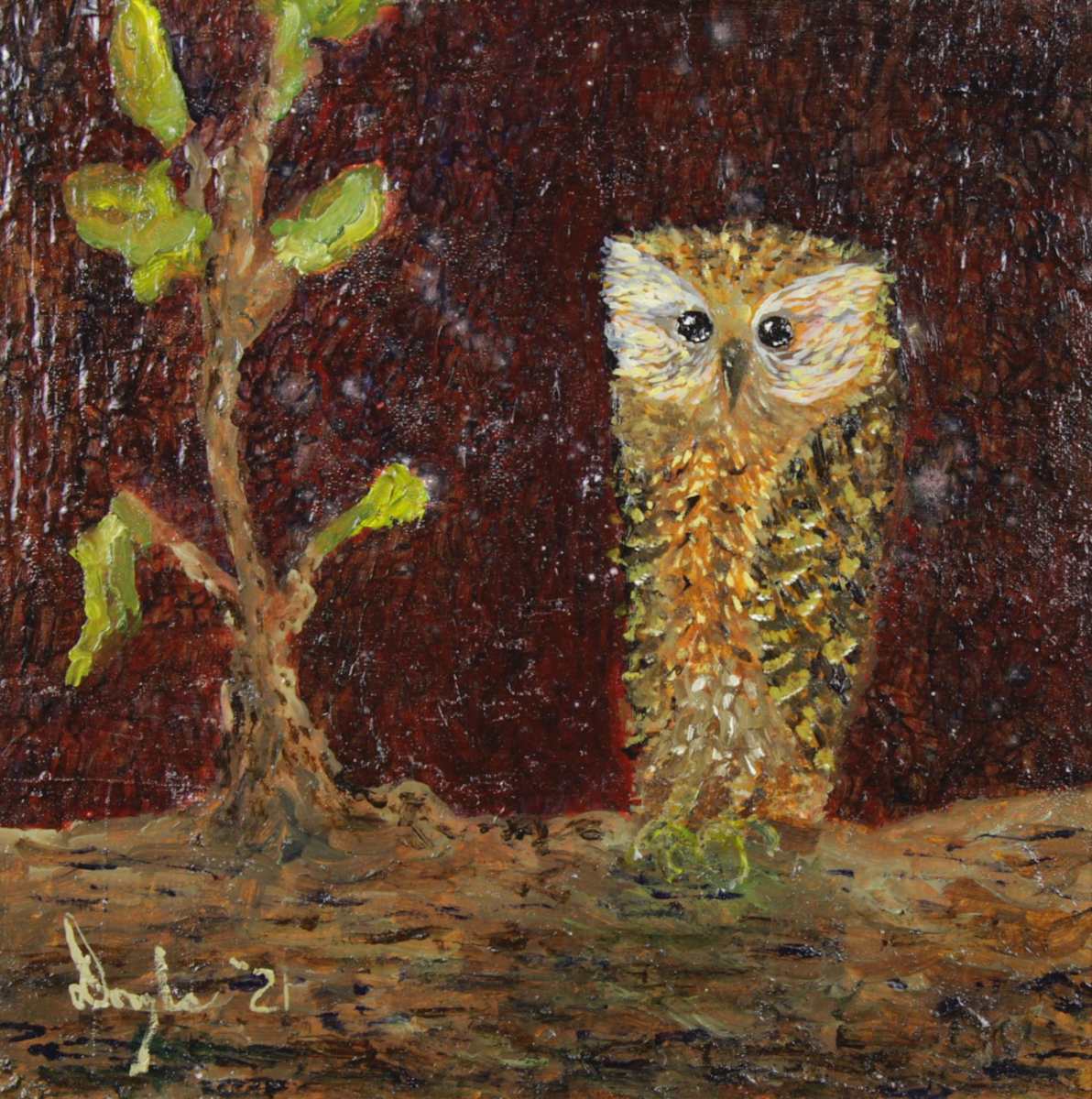 Laughing Owl by Douglas Black  Image: From The Excellent Birds: EXTINCT Series