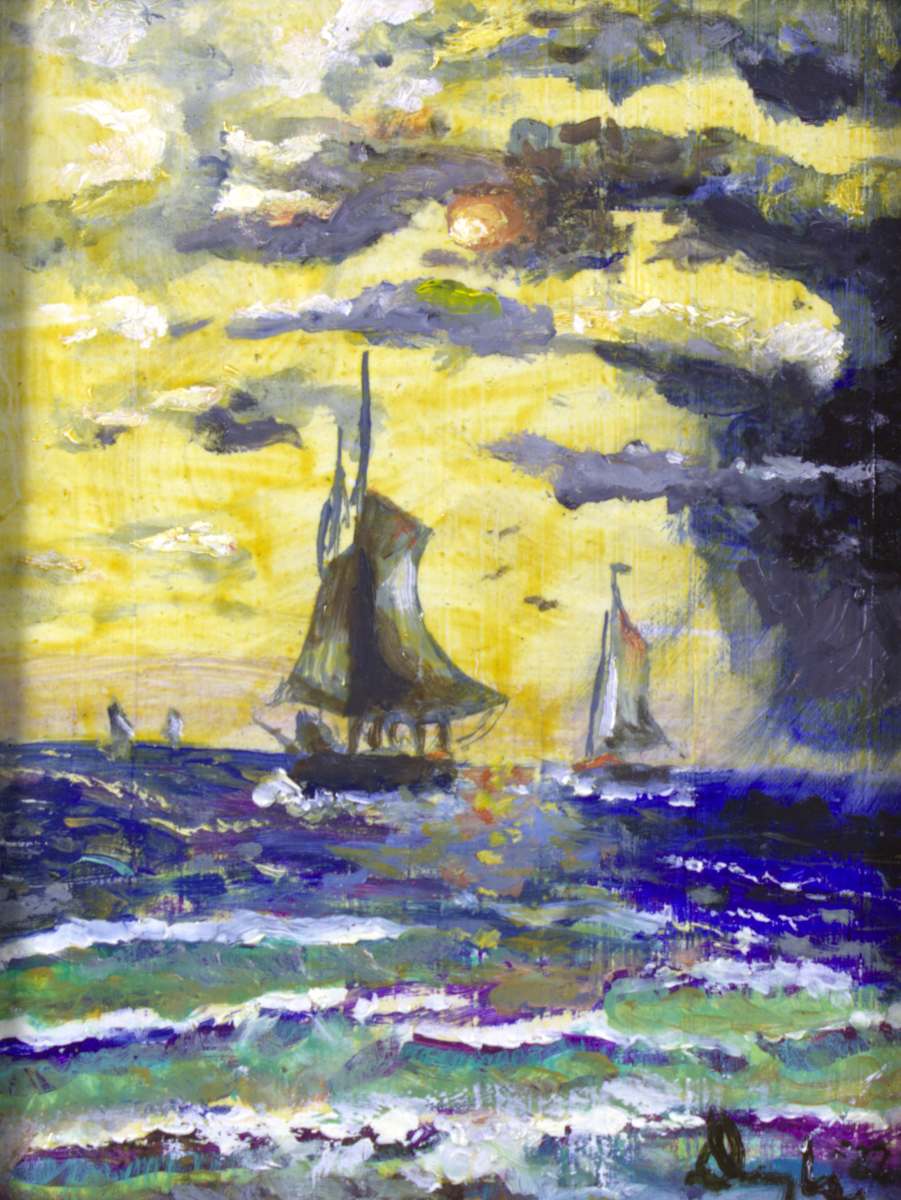 Nautical Study No. 2 by Douglas Black  Image: Study No. 2 of a piece attr. August Löhr. 