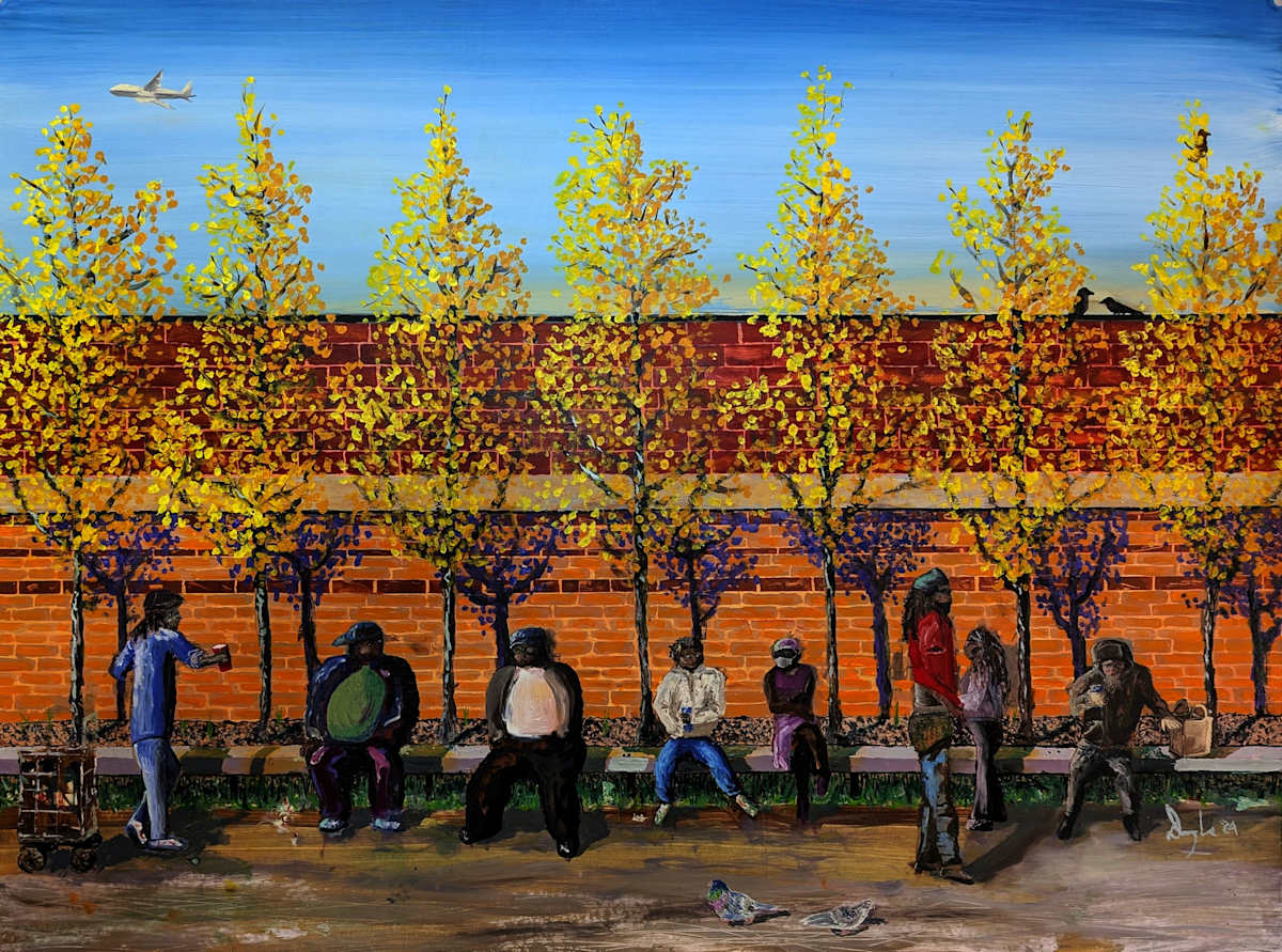 The Fellas On The Bench by Douglas Black, Image 1.