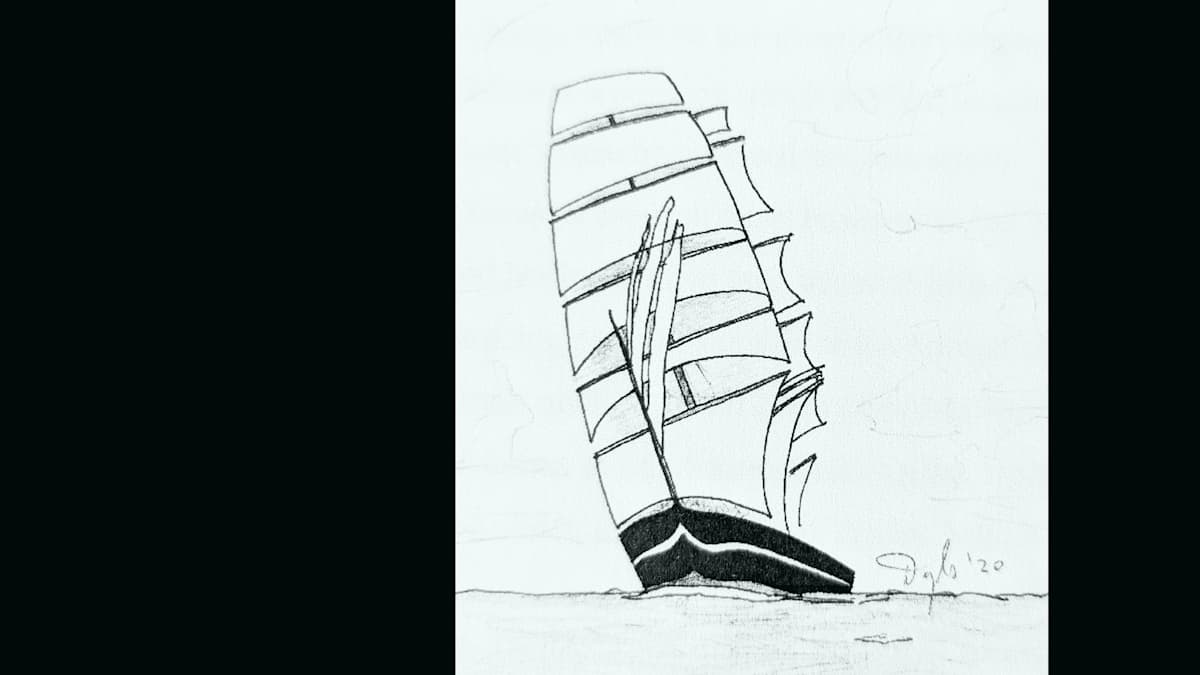 Indiaman Merchant Vessel concept by Douglas Black  Image: Indiaman Merchant Vessel concept