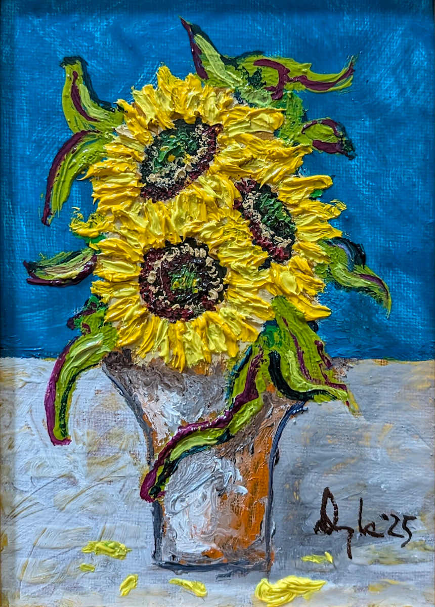 SUNFLOWERS No. 3 by Douglas Black  Image: From The Dozen Sunflowers Series