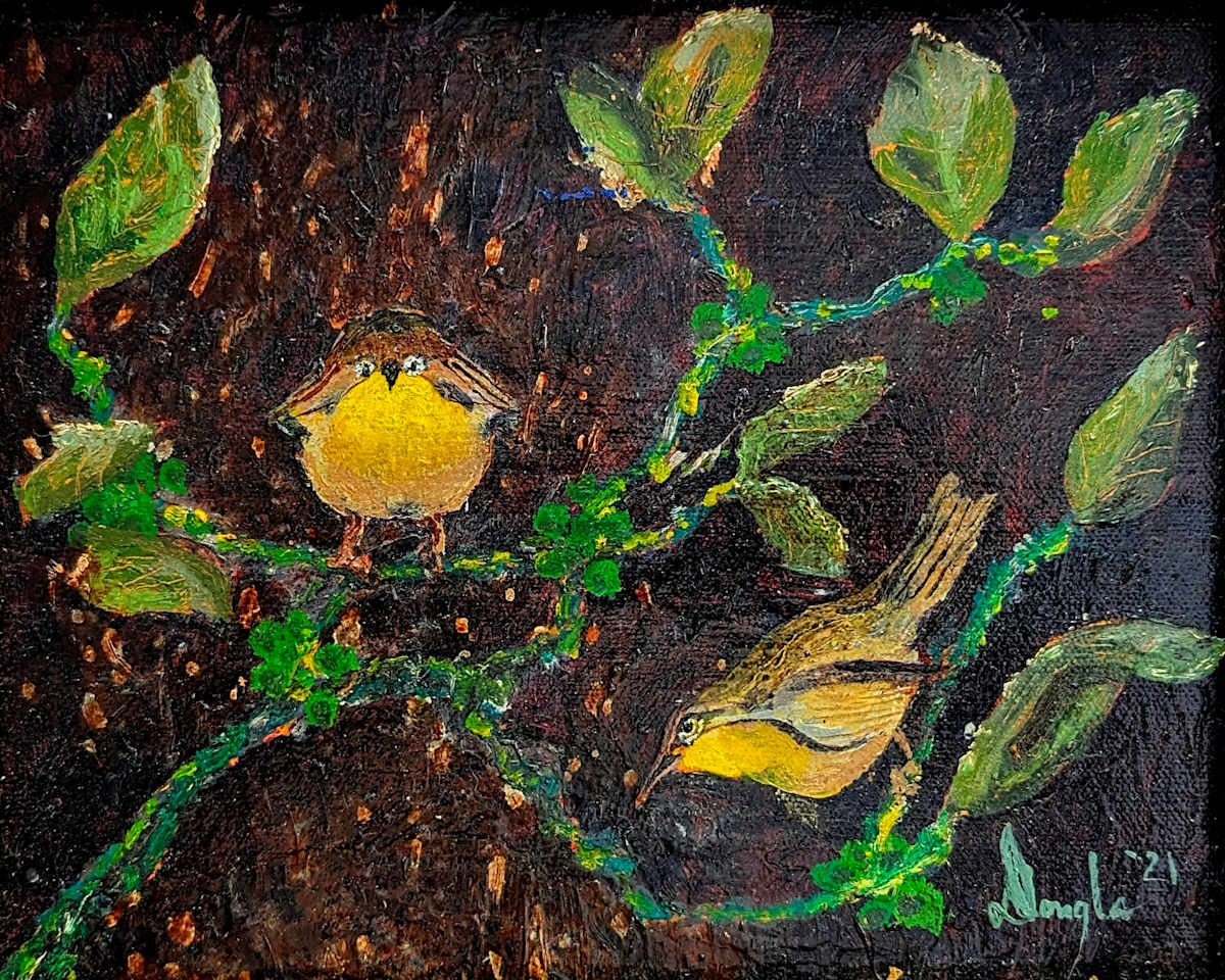 Lord Howe Island White Eyes by Douglas Black  Image: From The Excellent Birds; EXTINCT Series 