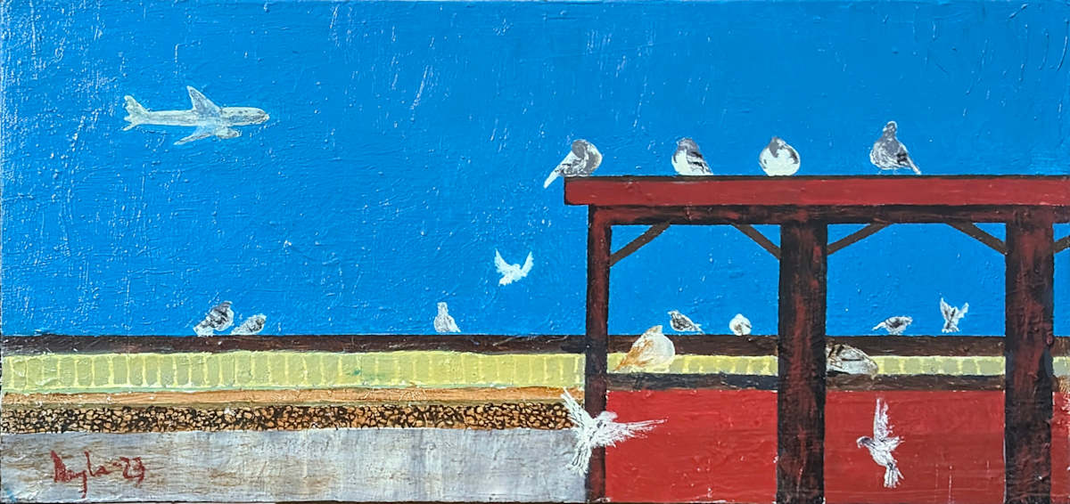 Blue Pigeons No. 4 by Douglas Black  Image: Blue Pigeons No. 4