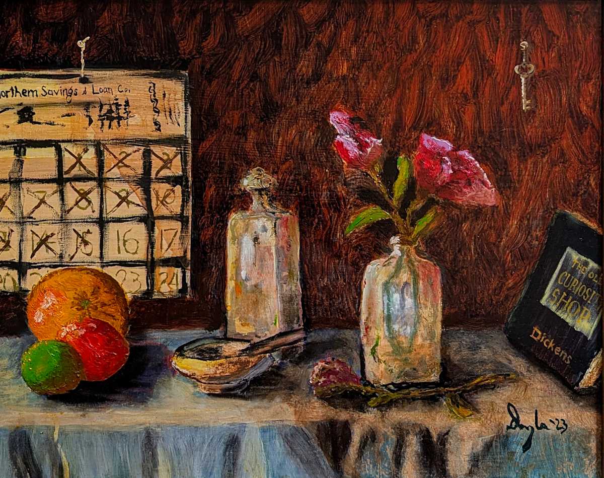 Dickens Mid-Month, Still Life by Douglas Black  Image: Dickens Mid-Month, Still Life