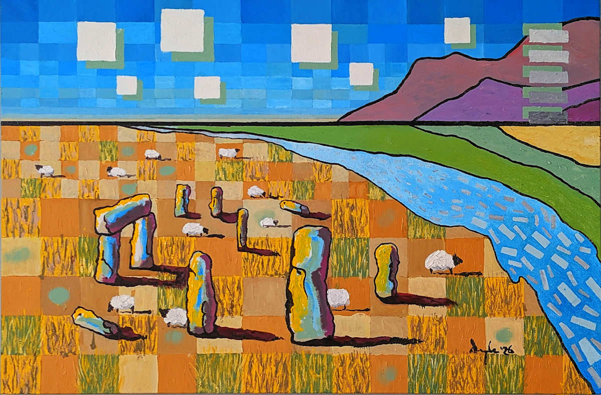 Prime Flock - Standing Stones No. 5 by Douglas Black, Image 1.