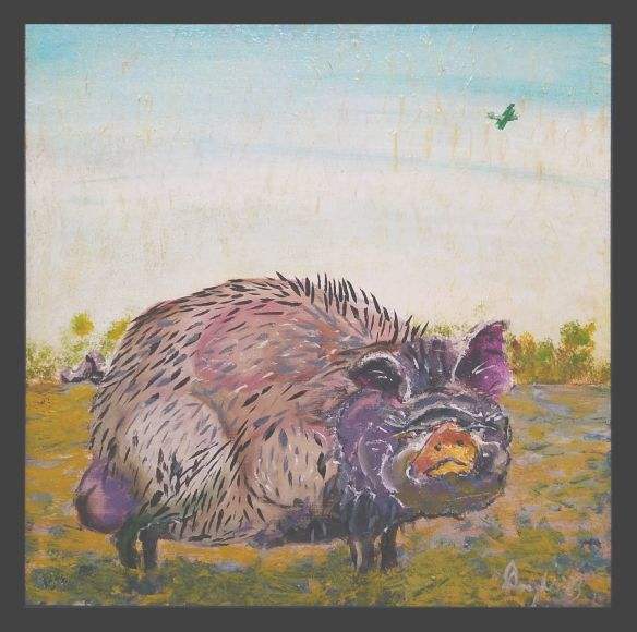 Prized Breeder Hog by Douglas Black  Image: From The Peaceable Coexistence Series