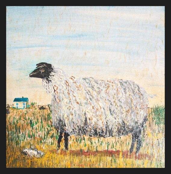 Scottish Ewe Mourns by Douglas Black  Image: From The Peaceable Coexistence Series