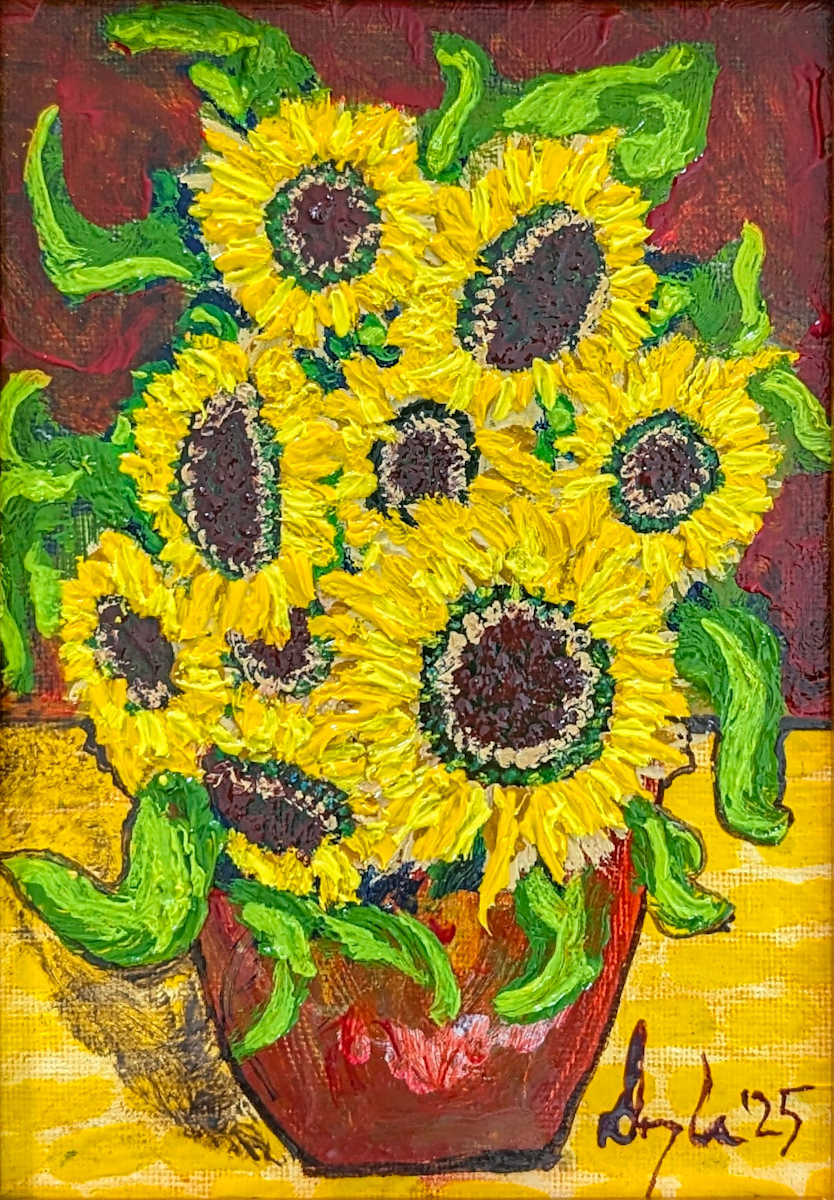 SUNFLOWERS No. 9 by Douglas Black  Image: From The Dozen Sunflowers Series