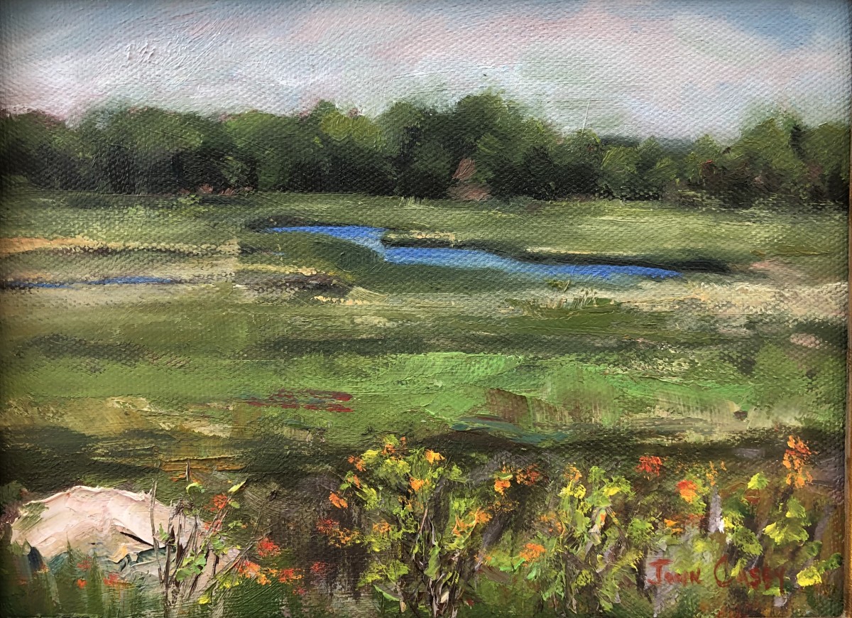 Marsh Awakening (plein air) by John Casey 