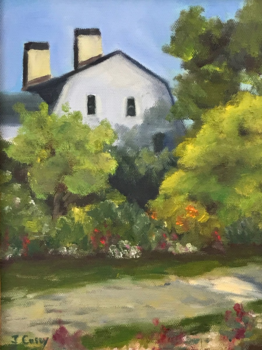 View from the Garden (plein air) by John Casey 