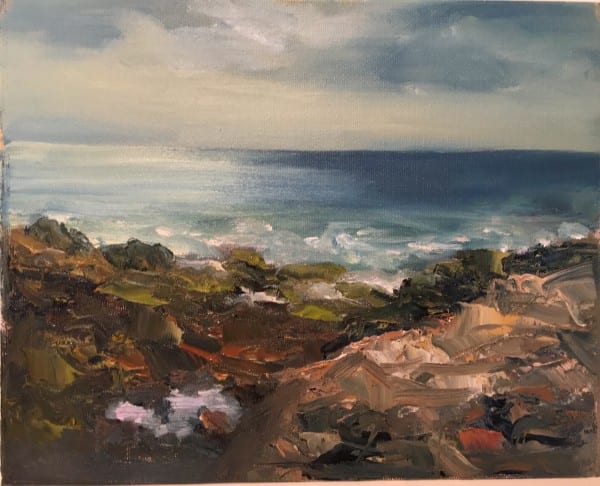 Rocky Cove (plein air) by John Casey 