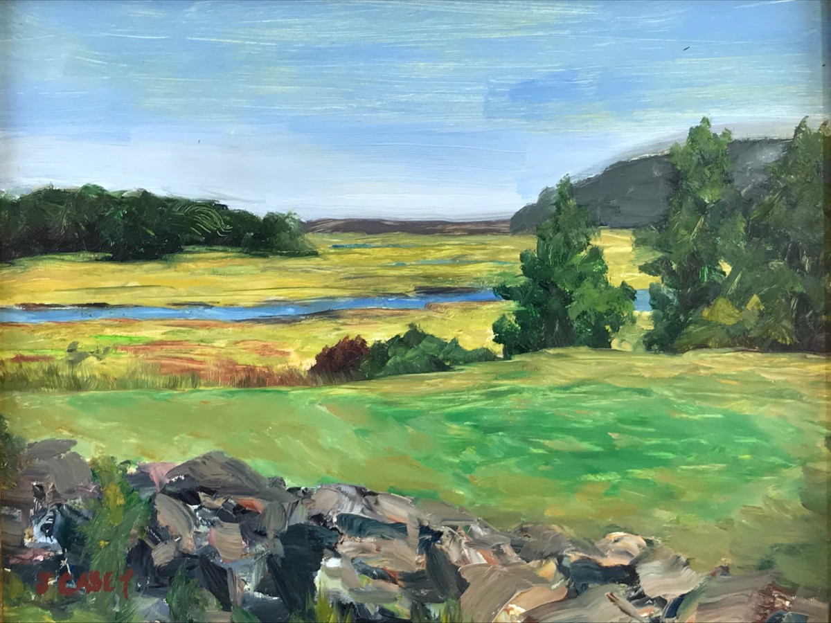 Summer on the Marsh (plein air) by John Casey 