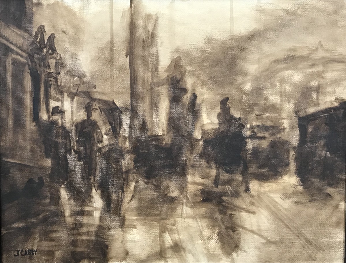 London Fog Sketch by John Casey 