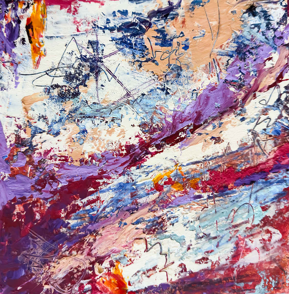 Portent Triptych by Wanda Oliver 