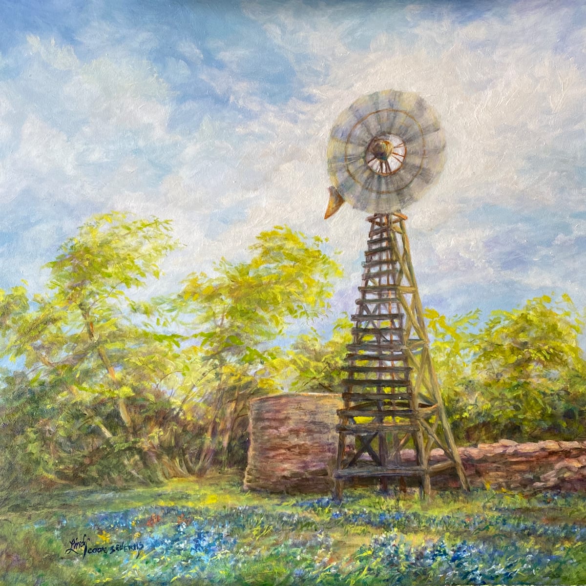 Spinning the Blues by Lindy Cook Severns 