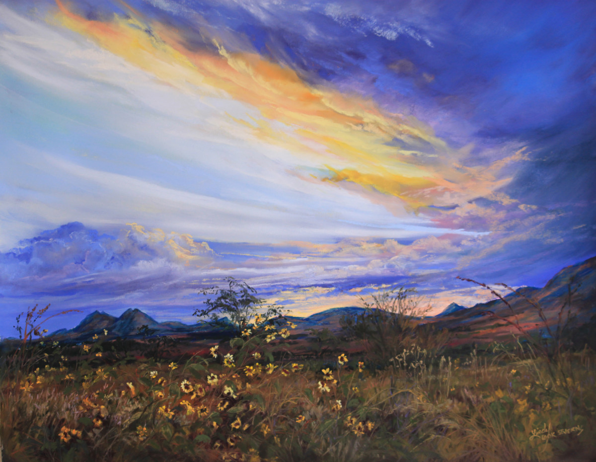 Sunset Bouquet for the Twin Sisters by Lindy Cook Severns 