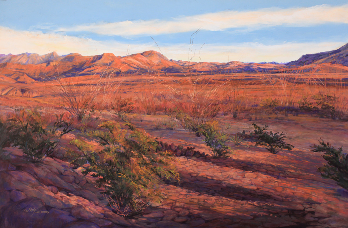 Ribbons of Sunset by Lindy Cook Severns 