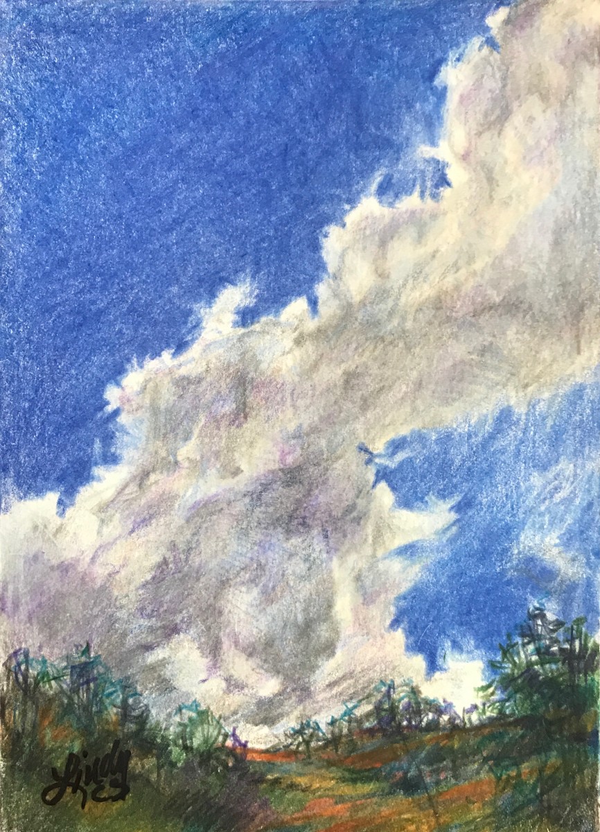 Sky Climber, the drawing by Lindy Cook Severns, Image 1.