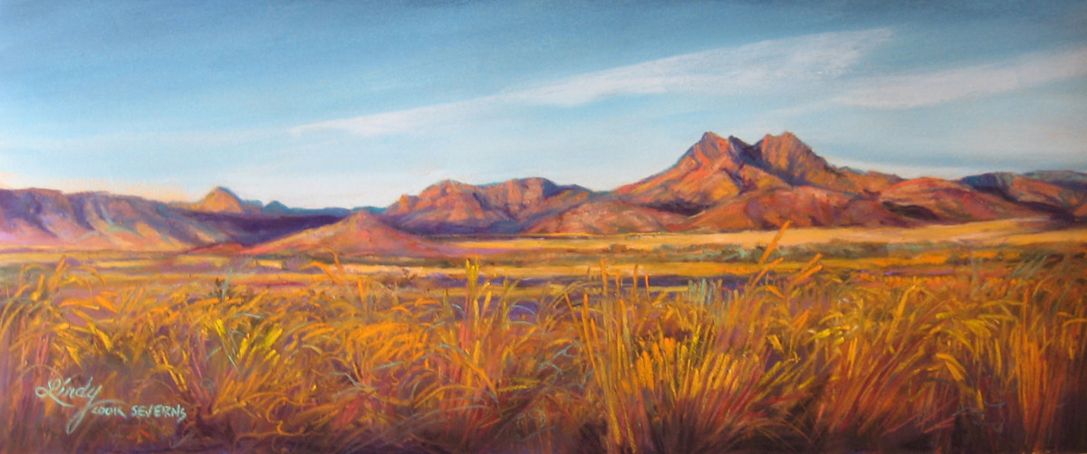 As A West Texas Afternoon Turns Golden by Lindy Cook Severns 